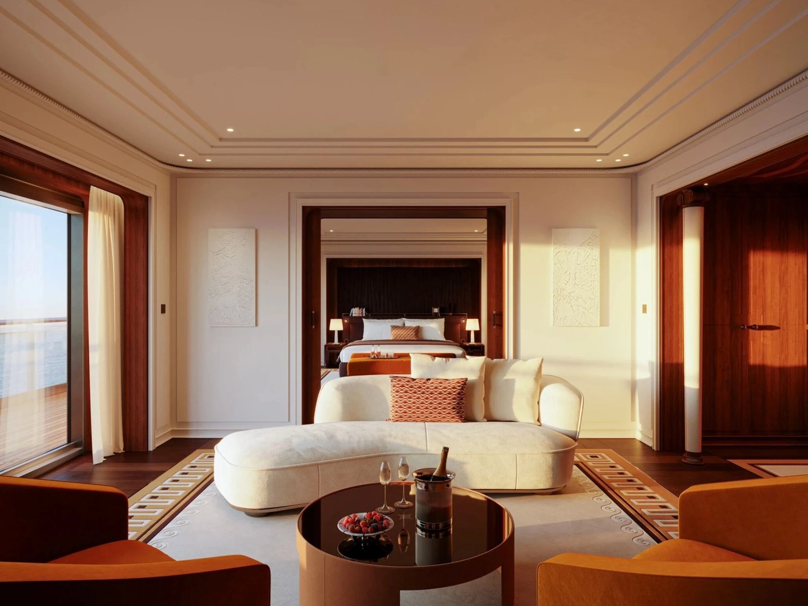 Orient Express Corinthian suite living